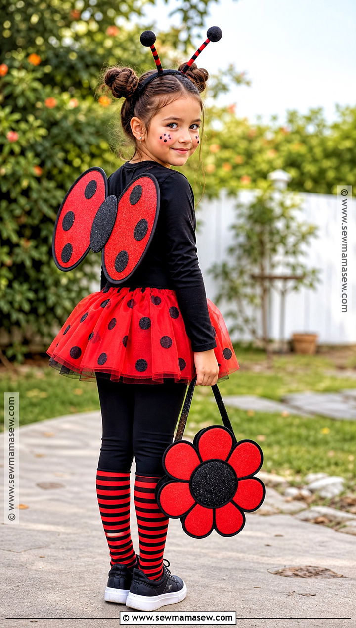 Ladybug Costume With Red Tutu - 35 Girl Costume Ideas