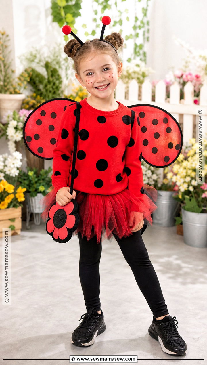 Ladybug Costume With Red Wings - 40 girls halloween costumes