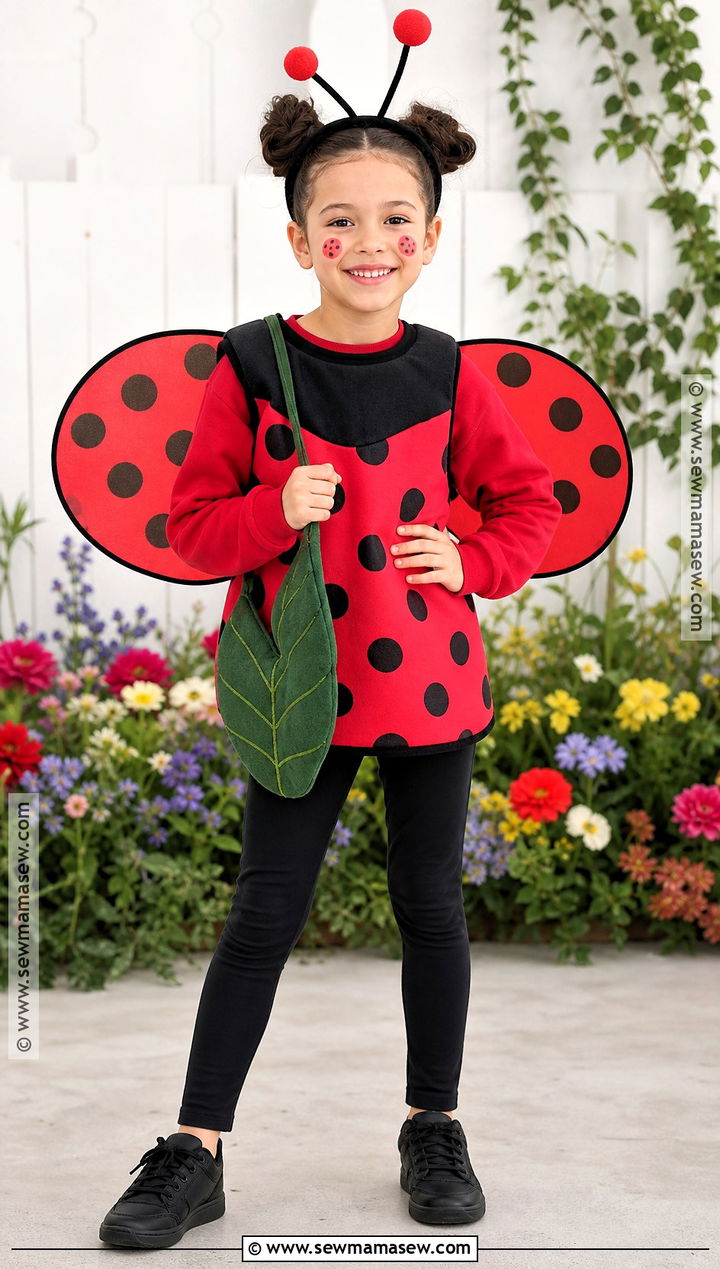 Ladybug Costume With Spotted Wings - 40 kids costumes