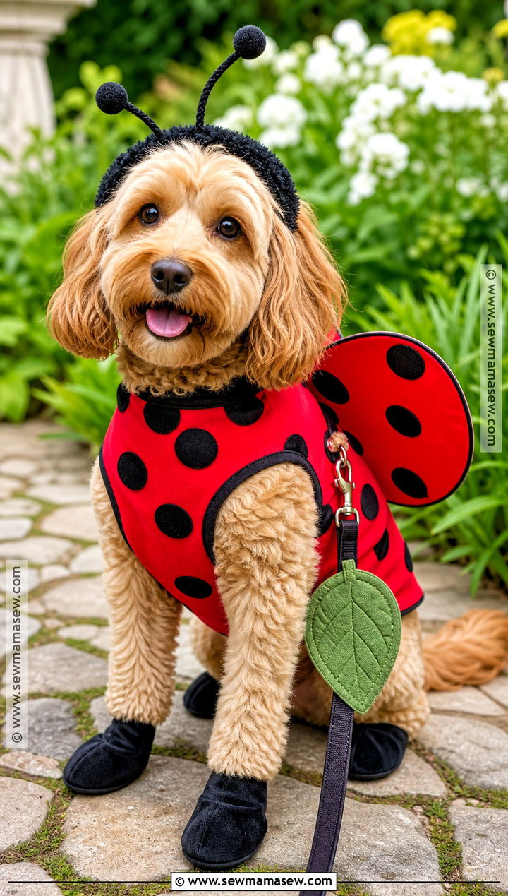 Ladybug Dog Costume - 40 dog costumes