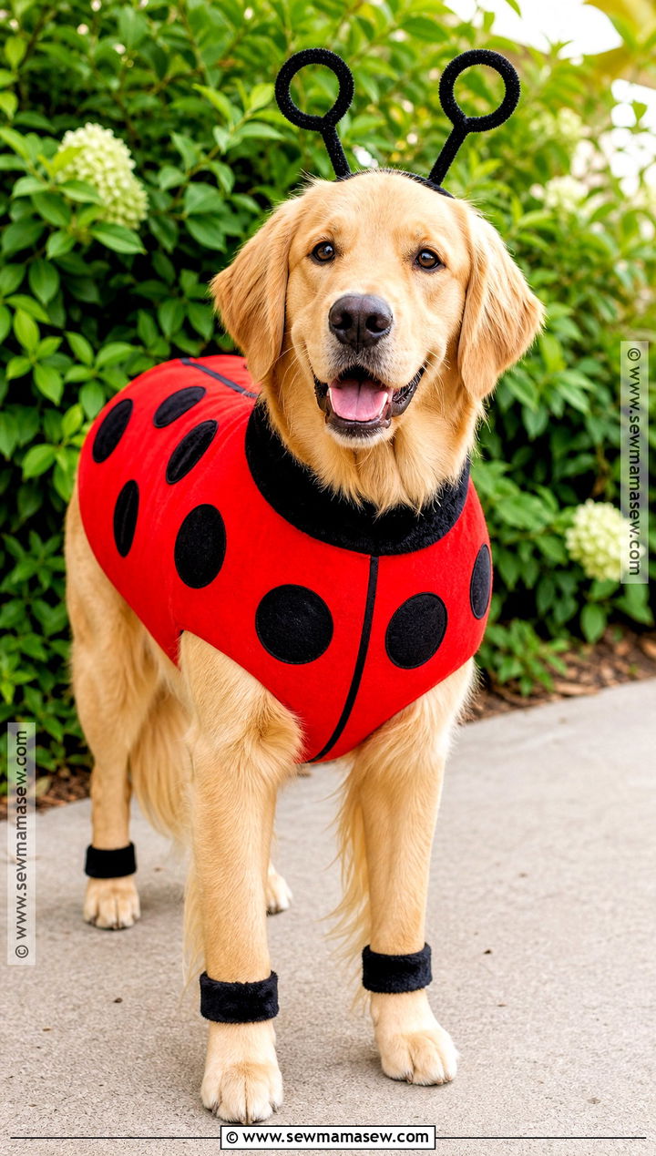 Ladybug Dog Costume - 40 dog costume ideas