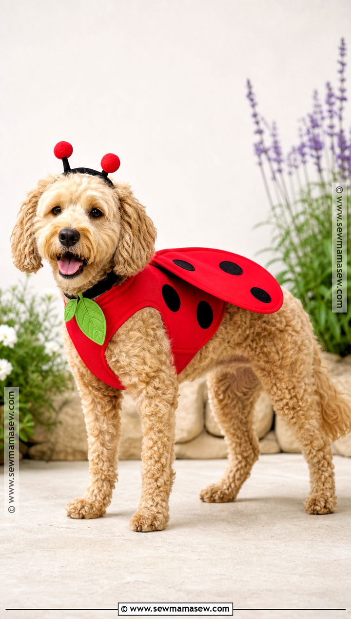 Ladybug Dog Halloween Costume - 45 dog halloween costumes