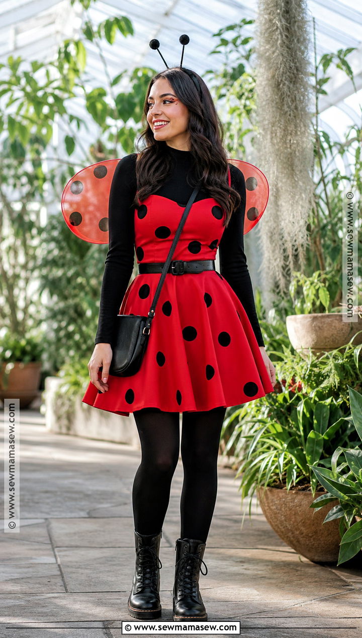 Ladybug Red Dress Costume - 35 red dress halloween costume ideas