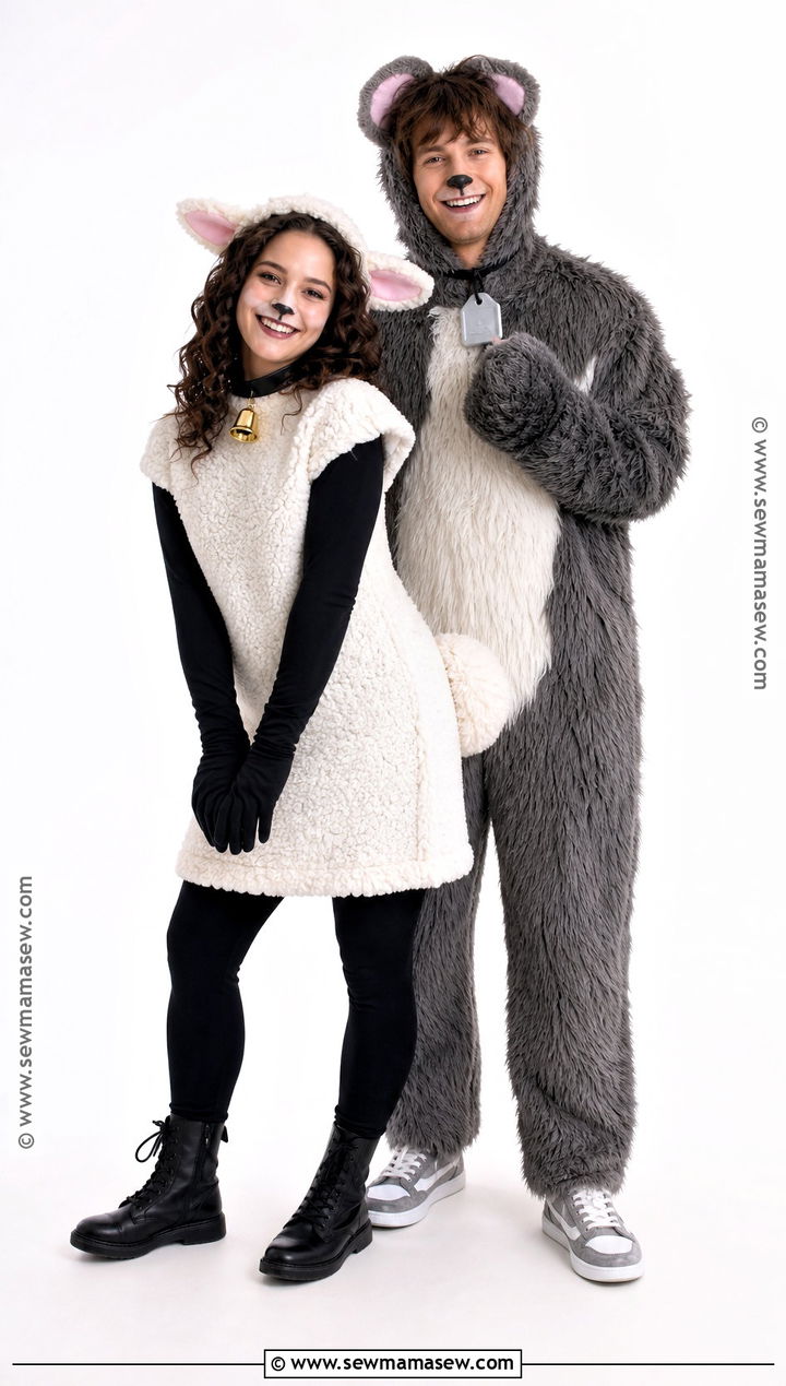 Lamb And Sheepdog Costume - 30 lamb halloween costume ideas