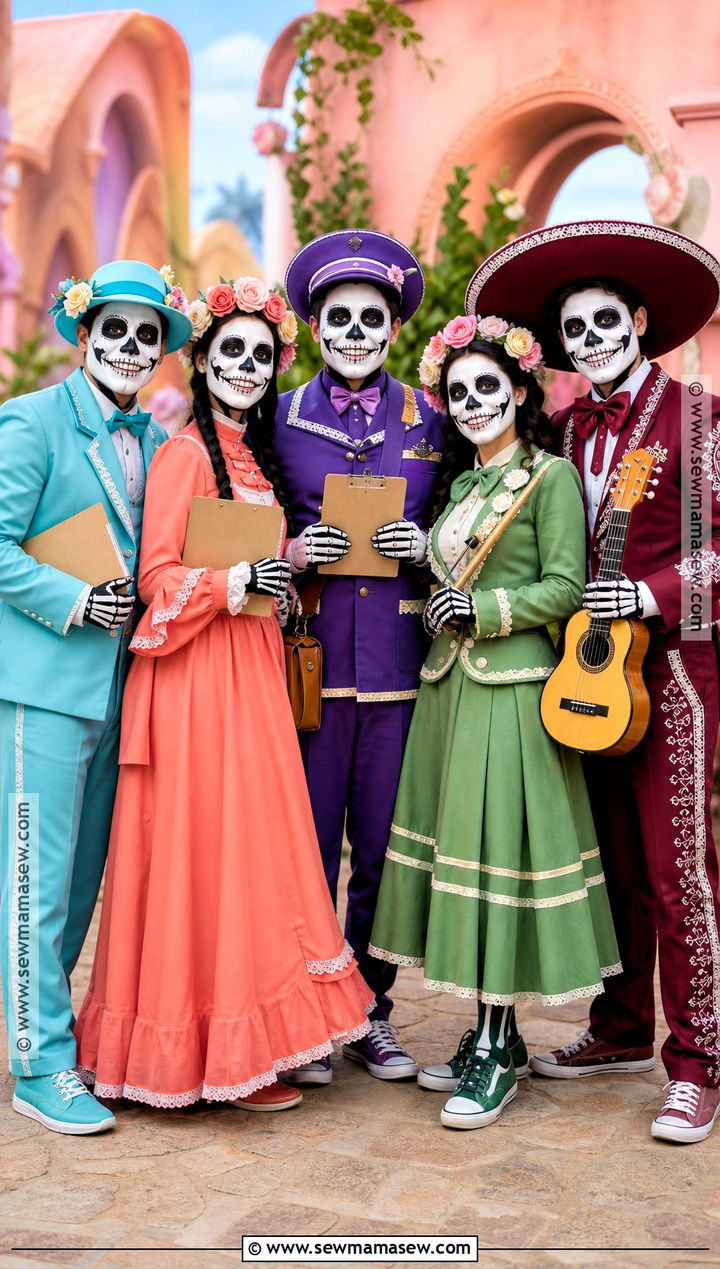 Land Of The Dead Skeleton Group Costume - 30 coco halloween costume ideas