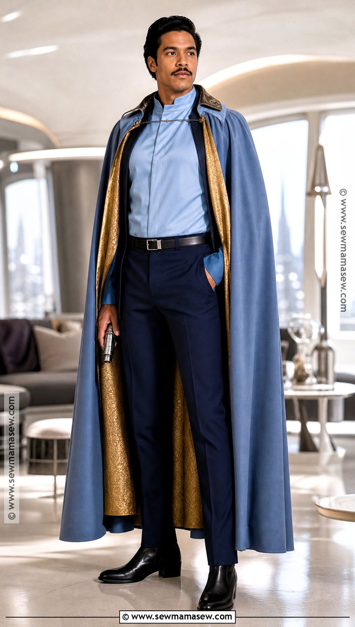 Lando Calrissian Costume With Blue Cape - 30 Easy Star Wars Costumes