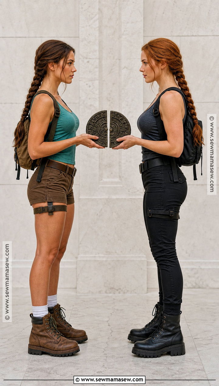Lara Croft And Doppelganger Couple Costume - 30 lara croft couple costume ideas