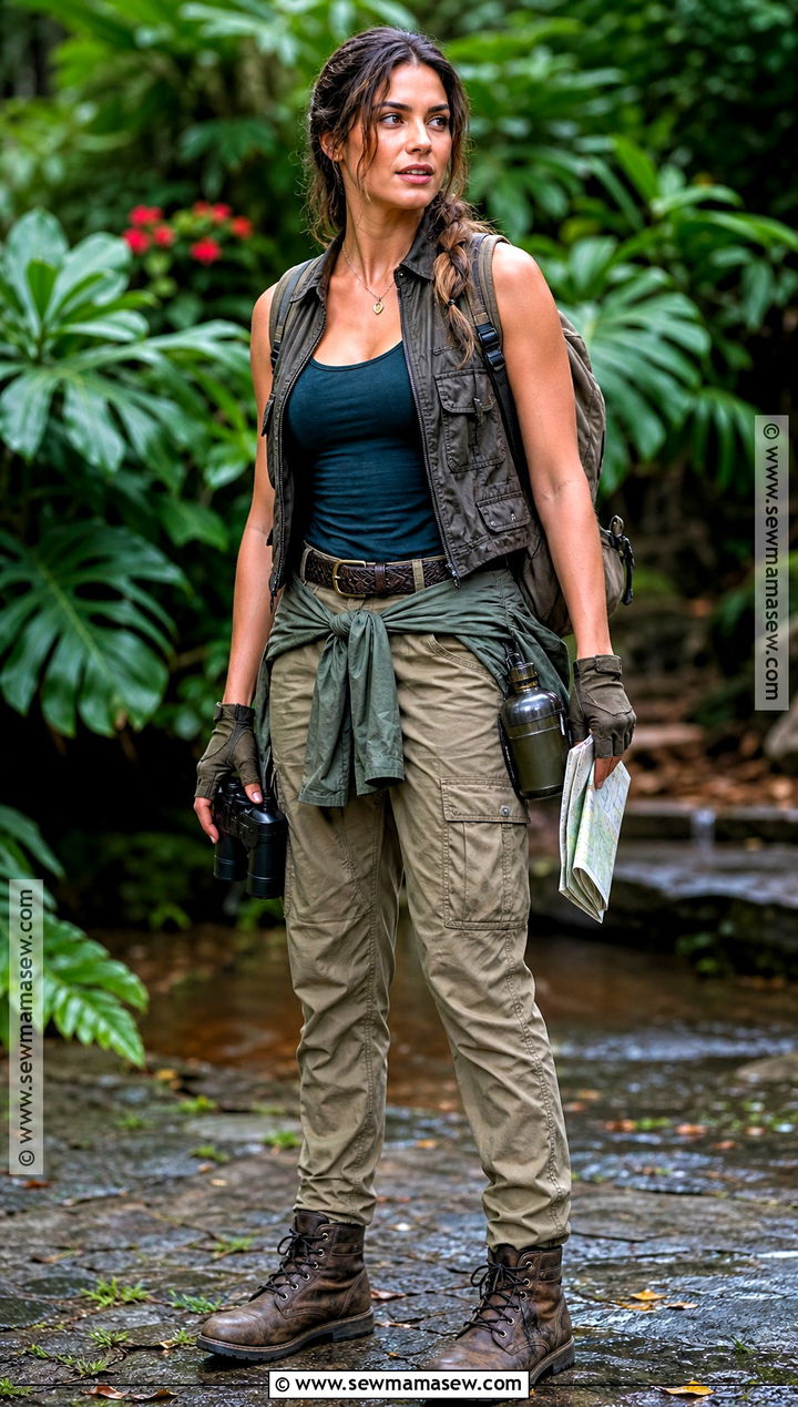 Lara Croft Rainforest Costume - 35 laura croft costume ideas