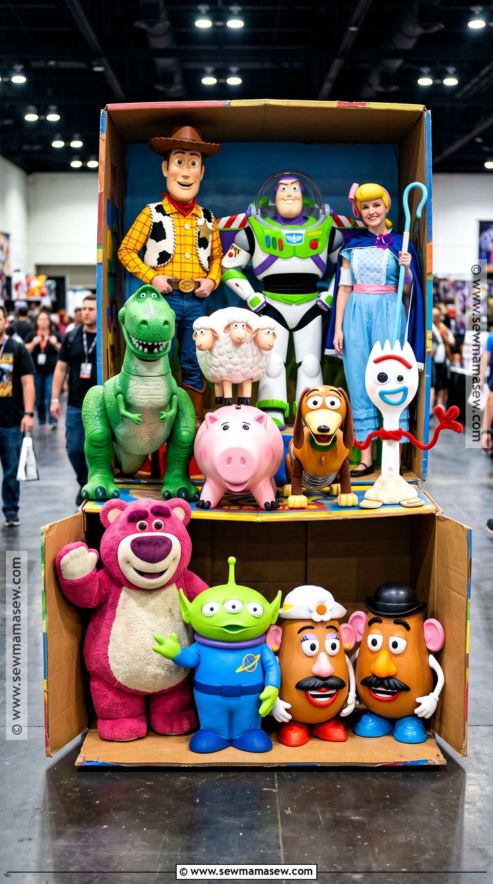 Large Toy Story Cast Group Costume - 35 toy story group costume ideas