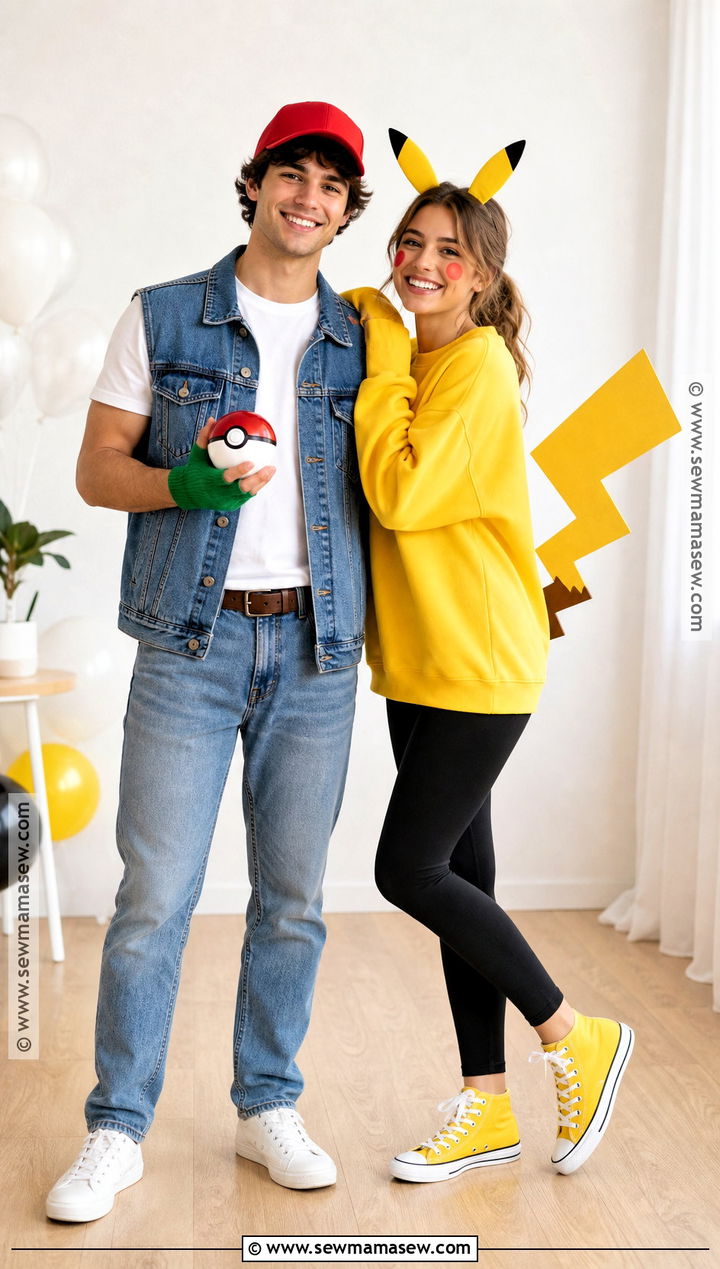 Last Minute Ash And Pikachu Costume - 30 ash and pikachu costume ideas