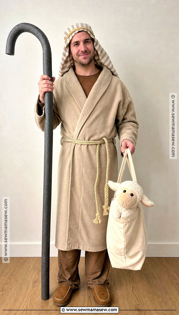 Last Minute Bathrobe Shepherd Costume - 30 Shepherd Costume Ideas