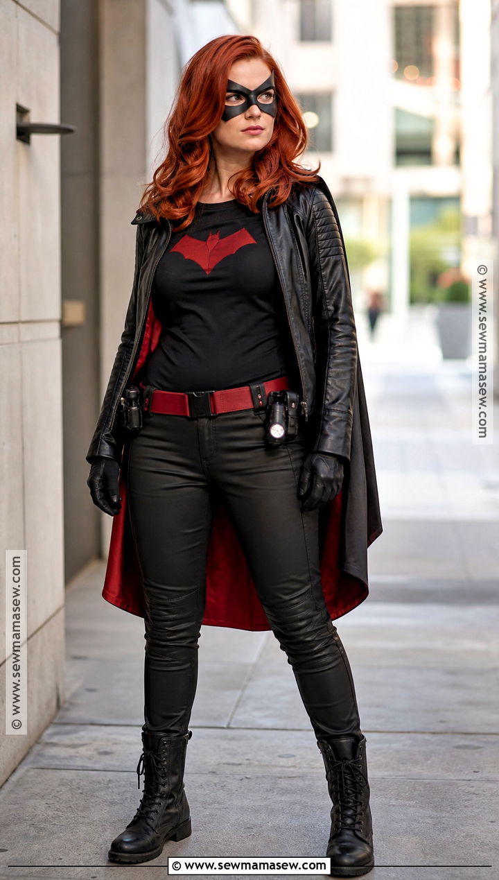 Last Minute Batwoman Costume With Leather Jacket - 40 Batwoman Costume Ideas