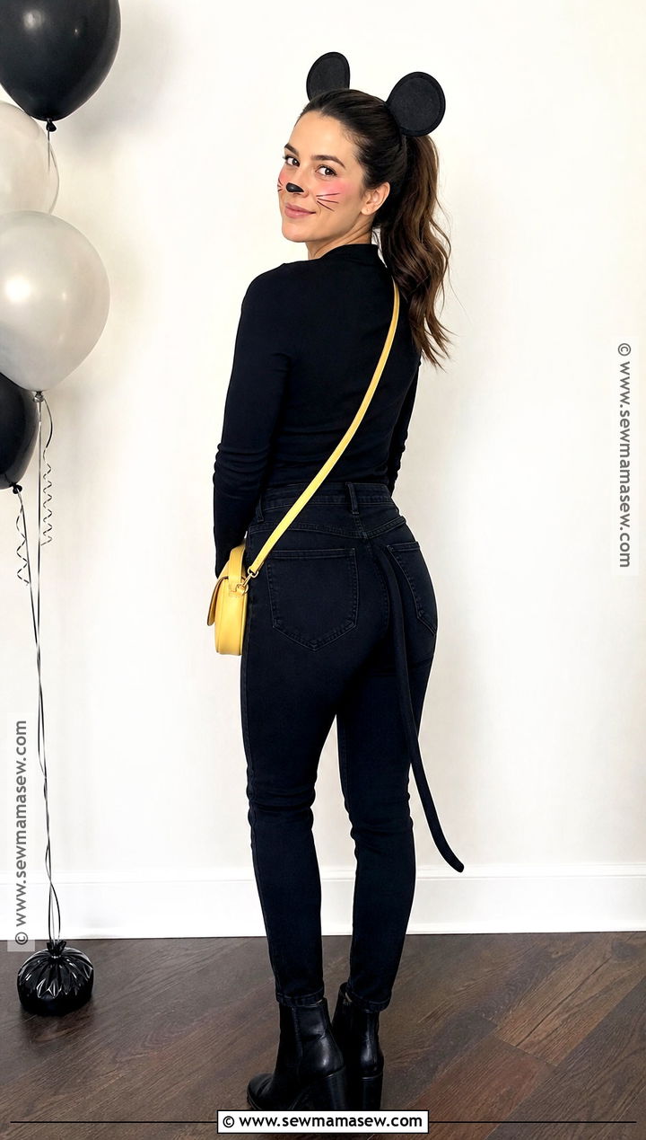 Last Minute Black Mouse Costume - 30 mouse costume ideas for women