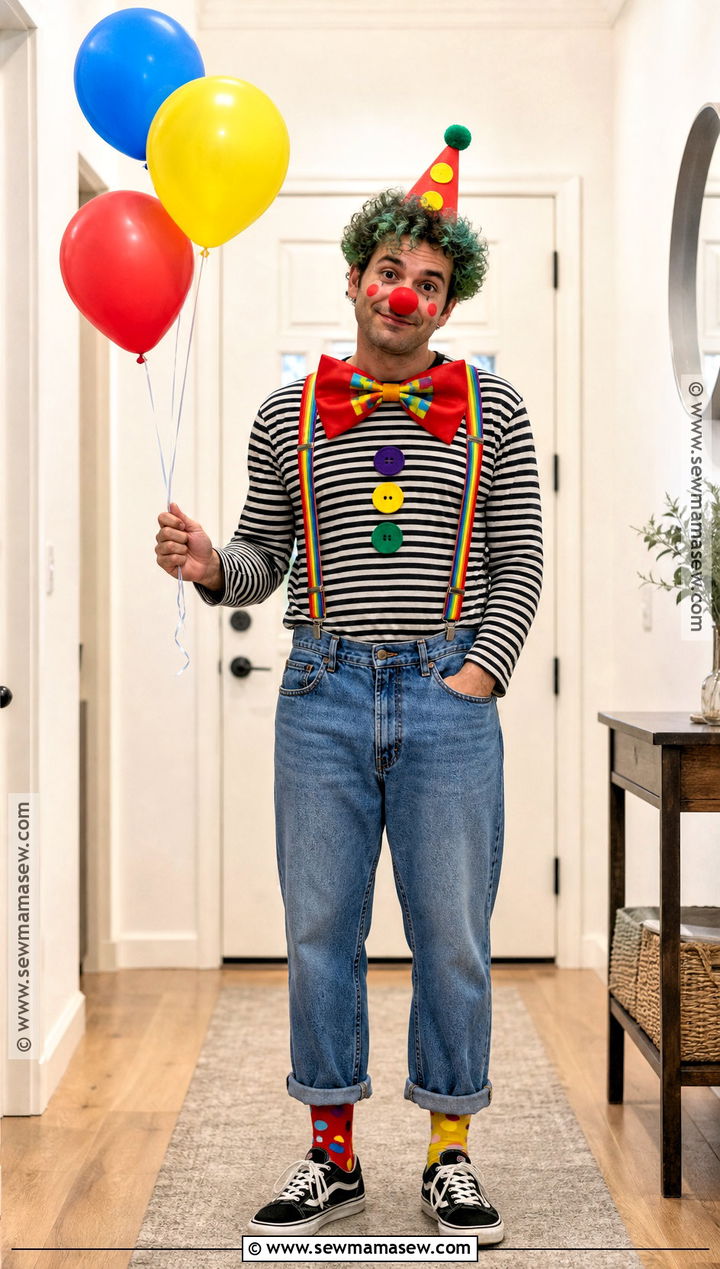 Last Minute Closet Clown Costume - 30 Clown Costume Ideas for Men