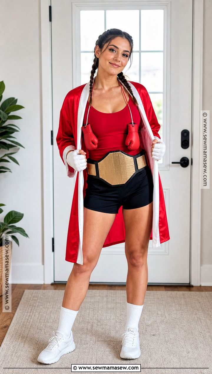 Last Minute DIY Boxer Costume - 35 Boxer Costume Ideas for Women