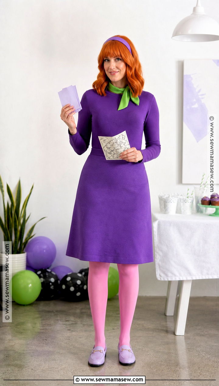 Last Minute Daphne Costume With Purple Separates - 30 daphne halloween costume ideas