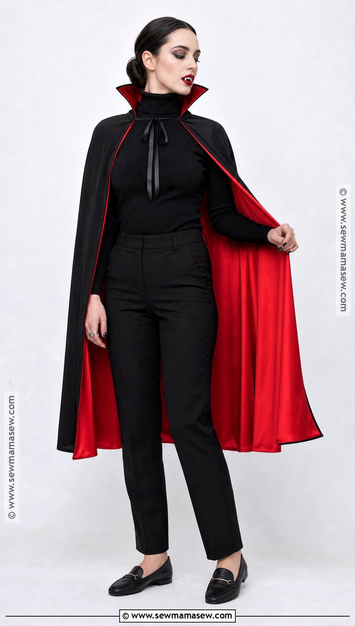 Last Minute Dracula Costume With Red Lining - 30 Dracula Costume Ideas for Women
