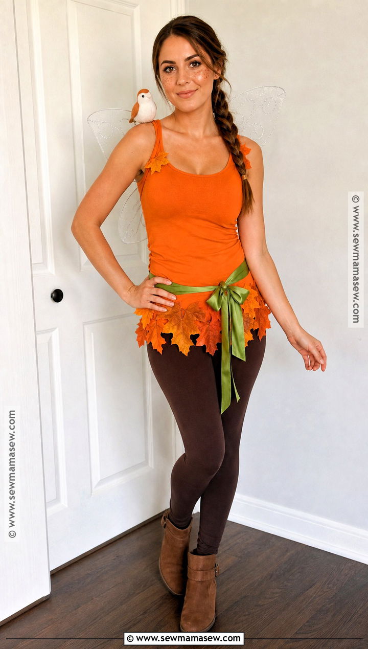Last Minute Fawn Costume With Orange Tank Top - 30 fawn tinkerbell costume ideas