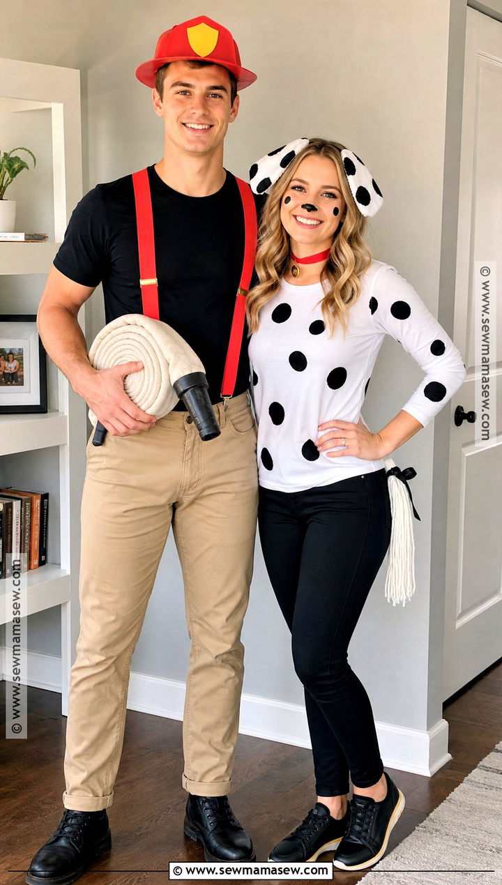 Last Minute Fireman And Dalmatian Costume - 30 Fireman And Dalmatian Costume Ideas for Couples