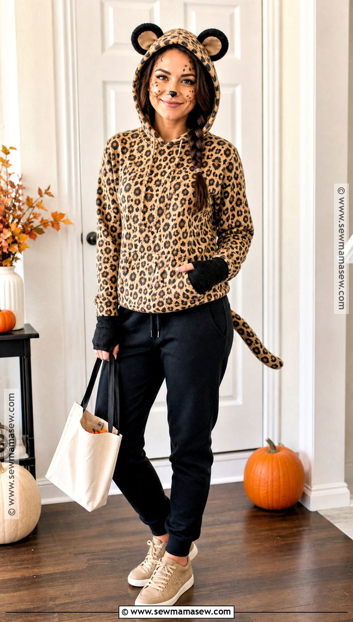 Last Minute Hoodie Cheetah Costume - 45 cheetah halloween costume ideas