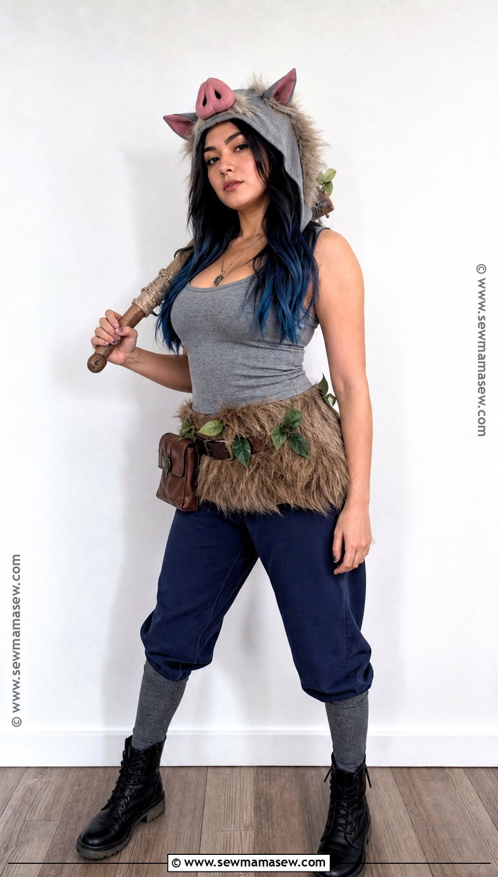 Last Minute Inosuke Cosplay With Joggers - 30 Inosuke Cosplay Ideas for Females