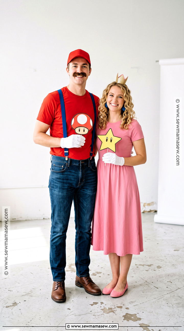 Last Minute Mario And Peach Couple Costume - 30 Mario And Peach Costumes for Couples