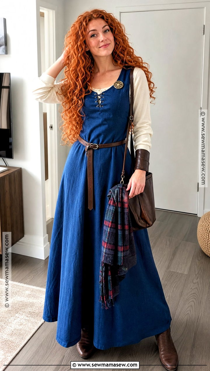 Last Minute Merida Costume With Blue Dress - 30 Merida Halloween Costume Ideas