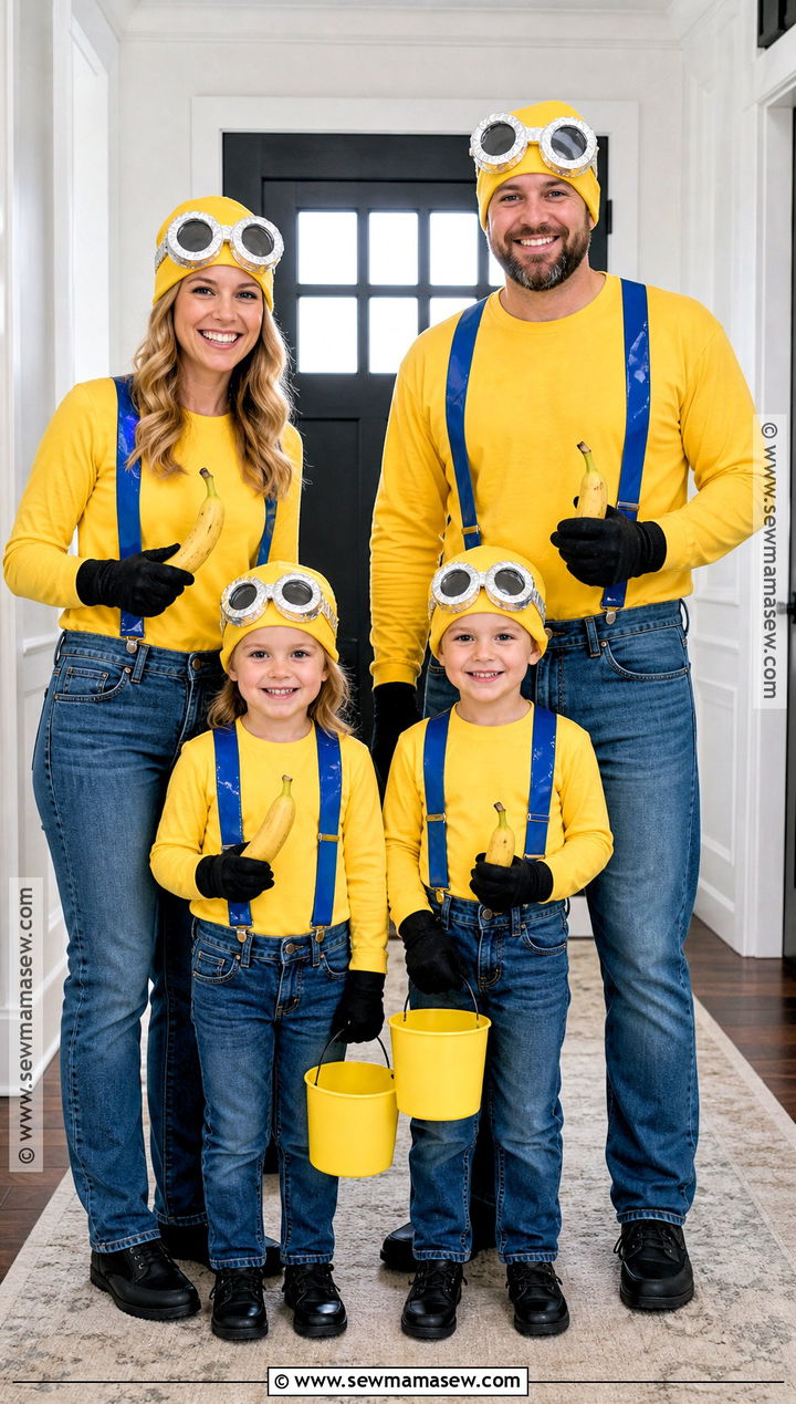 Last Minute Minion Family Costume - 30 minion family costume ideas