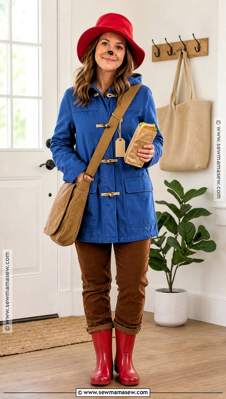 Last Minute Paddington Costume With Rain Jacket - 35 paddington halloween costume ideas