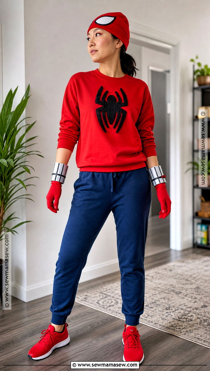Last Minute Spider Man Costume With Joggers - 35 spider man costume ideas for women