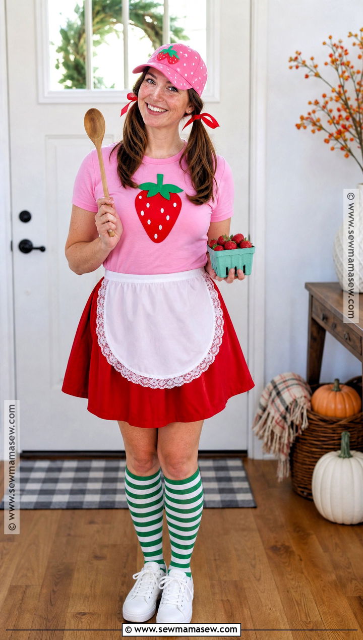 Last Minute Strawberry Shortcake Costume - 50 strawberry shortcake costume ideas