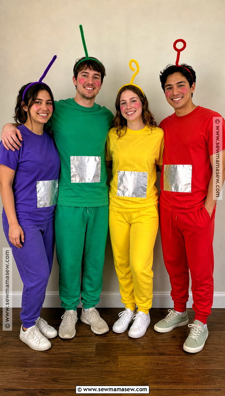 Last Minute T Shirt Teletubbies Group Costume - 40 teletubbies costume ideas