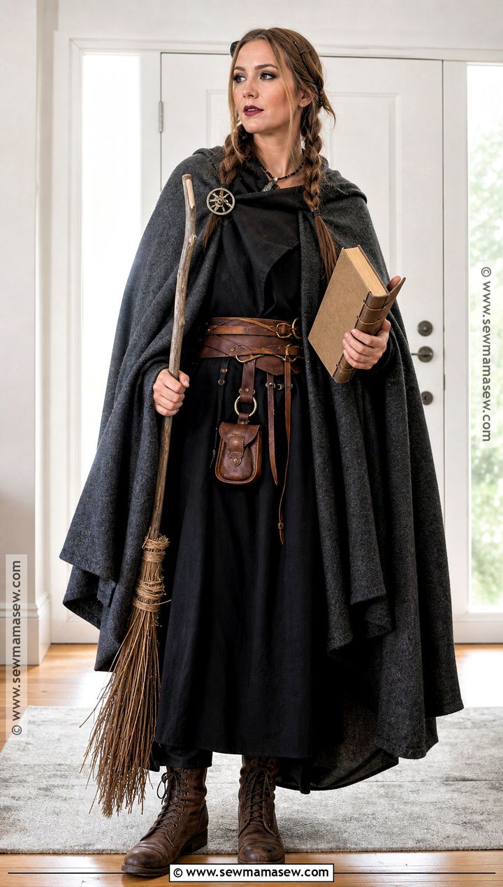 Last Minute Viking Witch Costume With Blanket Cape - 30 viking witch costume ideas