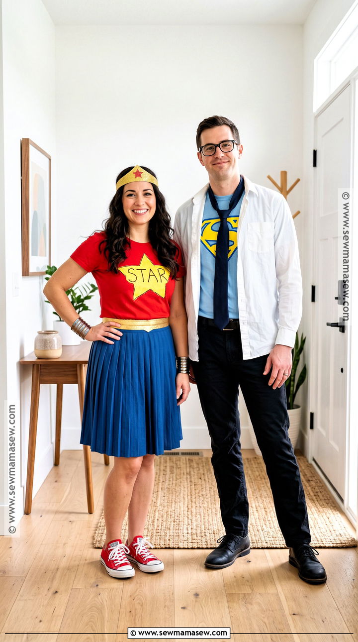 Last Minute Wonder Woman Couple Costume - 30 wonder woman couple costume ideas