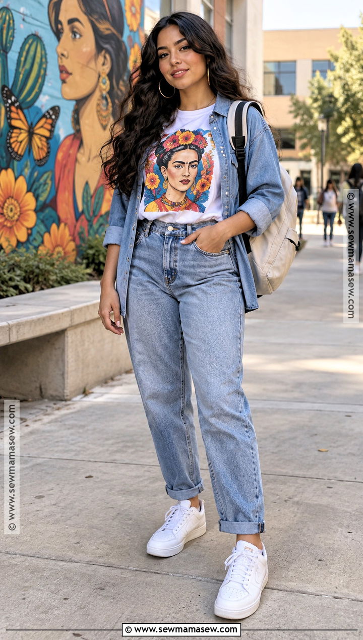 Latina Back To School Outfit With A Graphic Tee - 20 latina back to school outfits