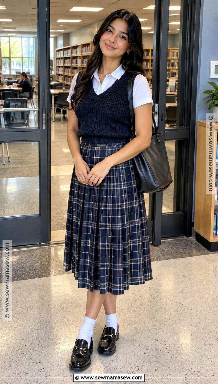 Latina Back To School Outfit With A Pleated Midi Skirt - 20 latina back to school outfits