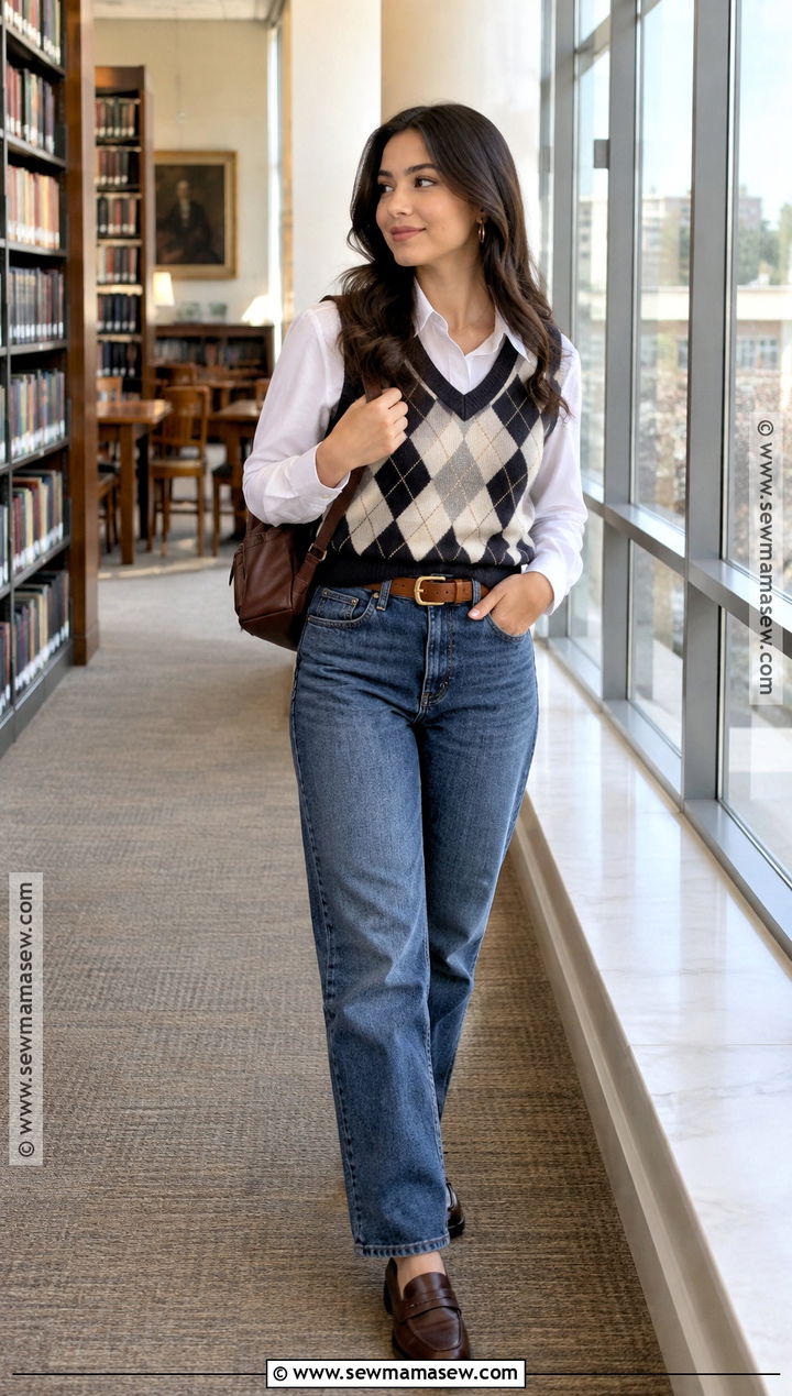 Latina Back To School Outfit With A Sweater Vest - 20 latina back to school outfits
