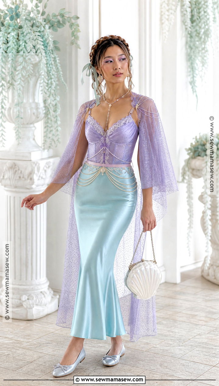 Lavender Fairy Mermaid Outfit - 35 mermaid halloween outfit ideas