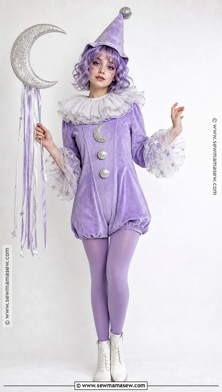 Lavender Moon Circus Clown Costume - 30 circus clown costume ideas
