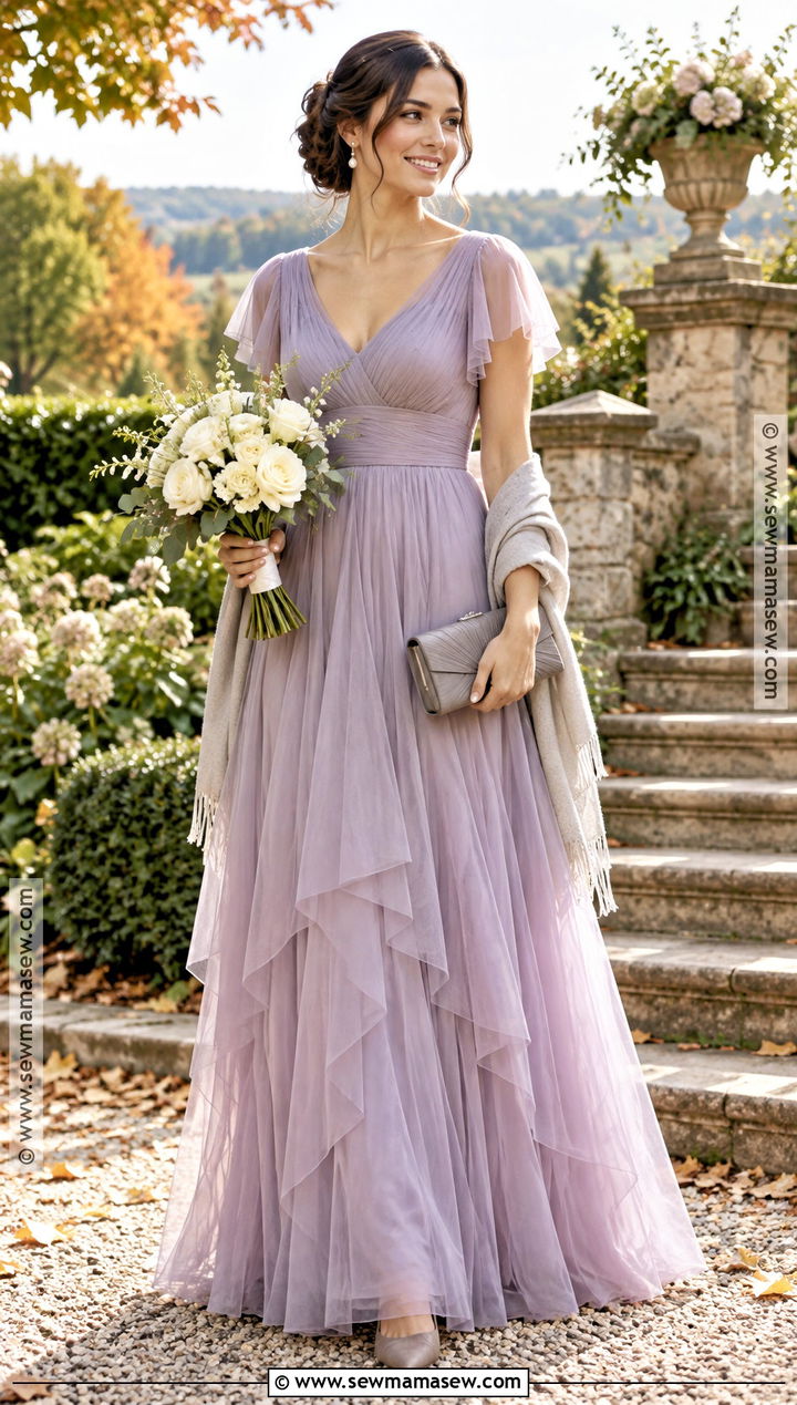 Lavender Tulle Purple Bridesmaid Dress - 15 Fall Purple Bridesmaid Dresses