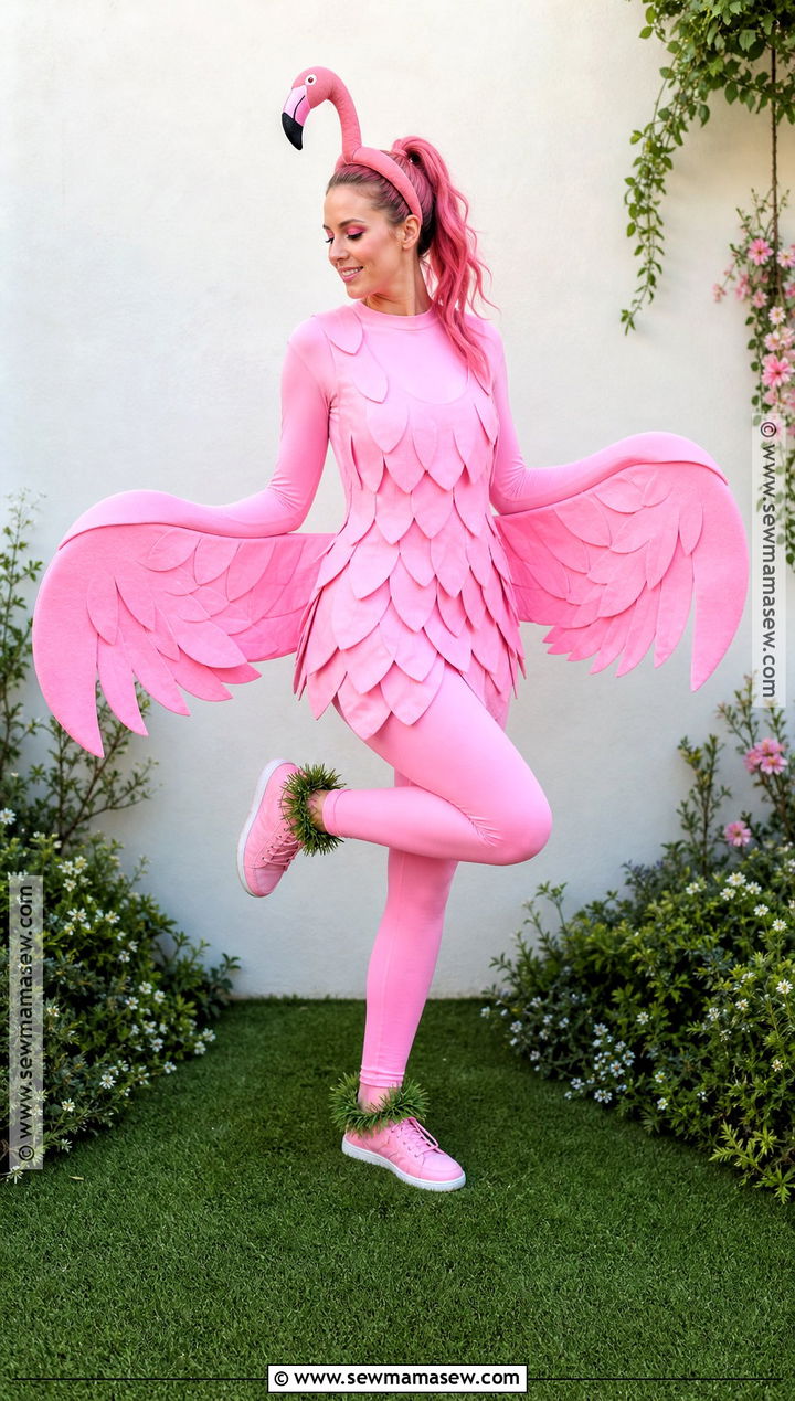 Lawn Flamingo Costume - 50 funny costumes
