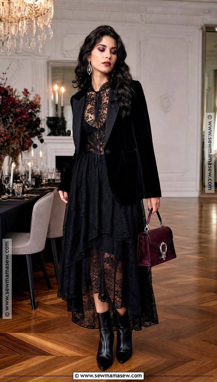 Layered Lace Vampire Outfit - 35 vampire outfit ideas