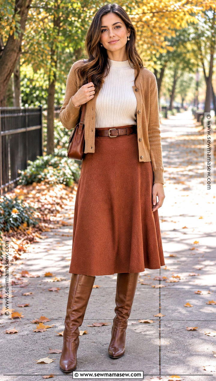 Leather Belt Fall Outfit - 15 cute fall accessories for women
