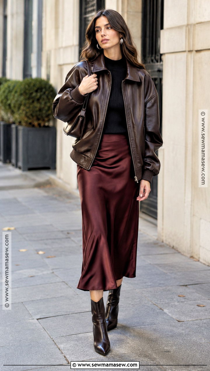 Leather Bomber Autumn Outfit - 30 autumn outfits 2026
