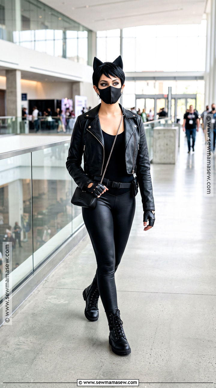 Leather Jacket Catwoman Cosplay - 40 catwoman cosplay ideas