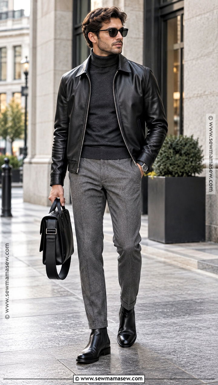 Leather Jacket Fall Outfit - 25 fall fashion ideas for men