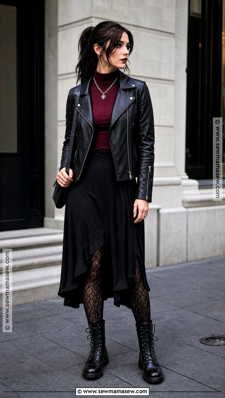 Leather Jacket Vampire Outfit - 40 vampire outfit ideas for females