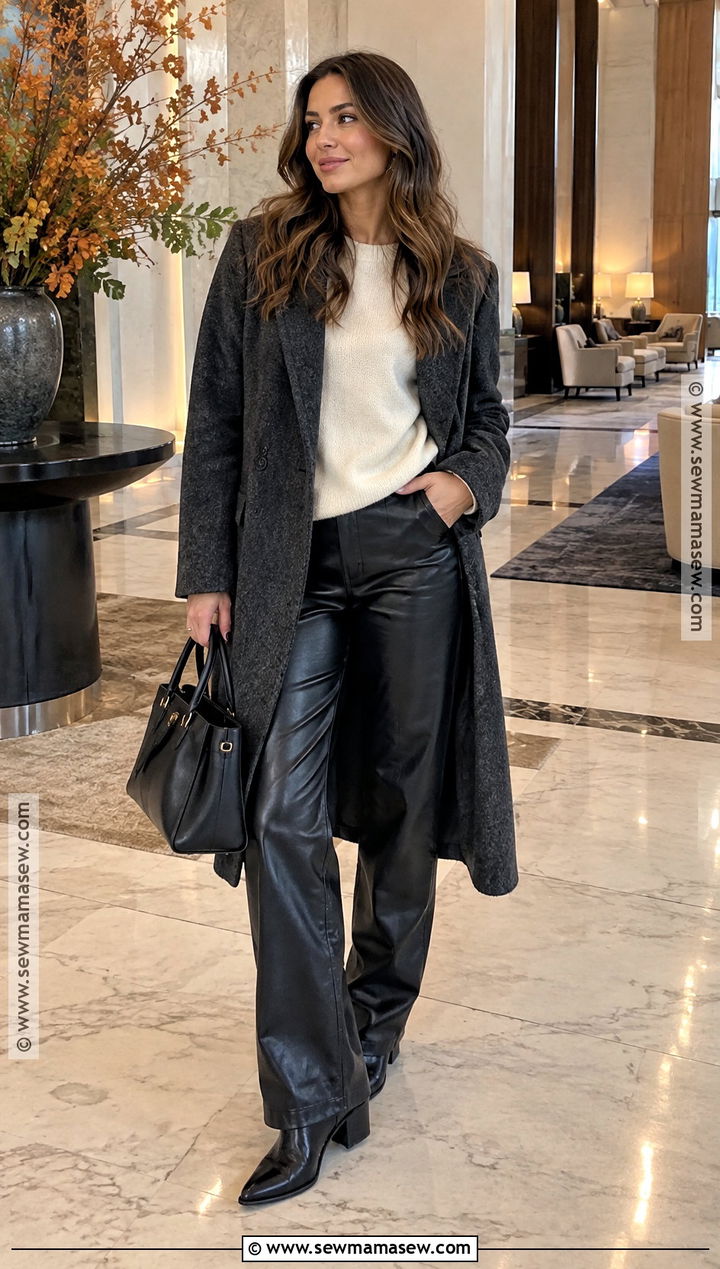 Leather Pants And Cowboy Boots Fall Outfit - 25 Cowboy Boots Outfit Fall
