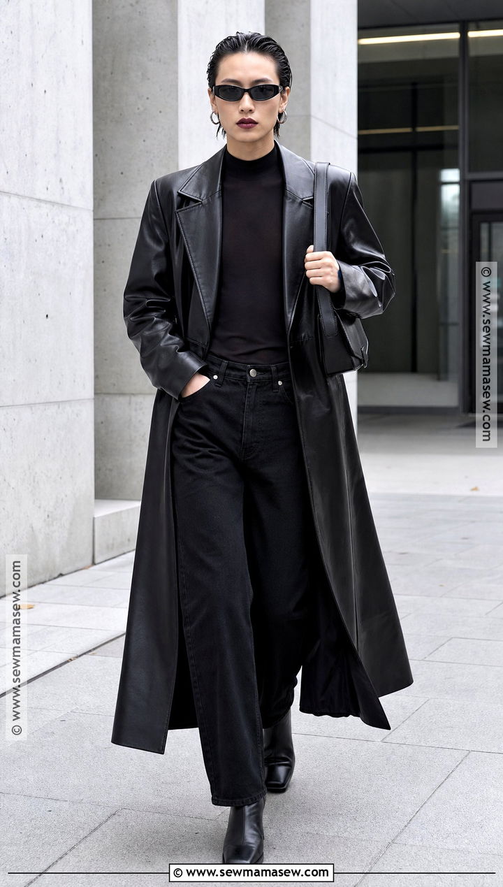 Leather Trench Coat Vampire Outfit - 40 modern vampire outfit ideas