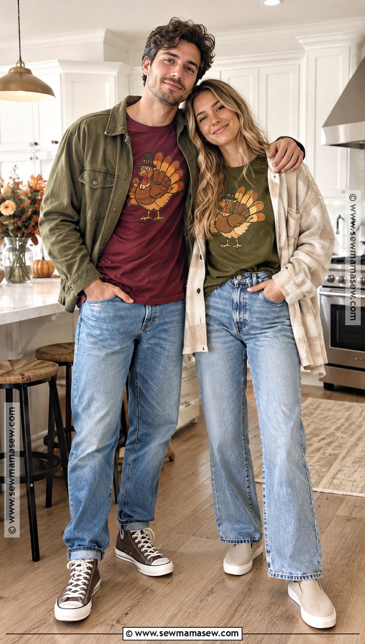 Leftover Team Thanksgiving Couple Shirt Outfit - 15 thanksgiving shirts for couples